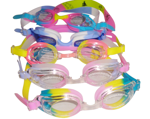 O laço Eco-amigável morre protetor UV dos óculos de proteção feitos sob encomenda dos óculos de proteção da natação do silicone