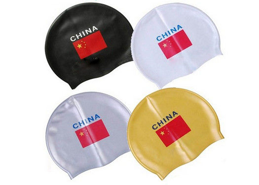 A nadada chinesa do silicone da bandeira tampa 222*19mm Anti-deslizou bens para o adulto