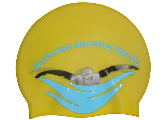 tampões de natação amarelos feitos sob encomenda Eco-amigáveis do silicone para adultos